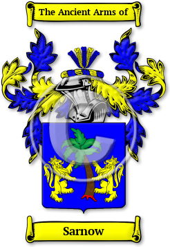 Sarnow Family Crest Download (jpg) Legacy Series - 150 DPI