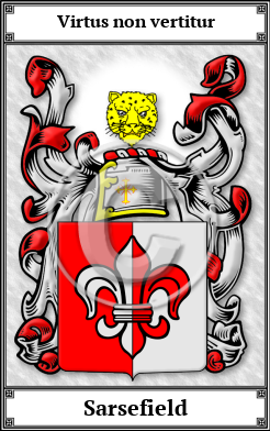 Sarsefield Family Crest Download (JPG)  Book Plated - 150 DPI