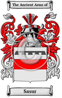 Sasur Family Crest/Coat of Arms