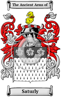 Saturly Family Crest/Coat of Arms