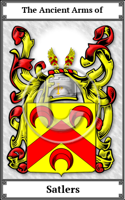 Satlers Family Crest Download (JPG) Book Plated - 600 DPI