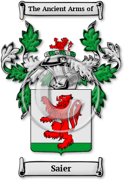Saier Family Crest Download (jpg) Legacy Series - 150 DPI