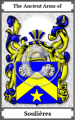 Soulières Family Crest Download (JPG) Book Plated - 150 DPI