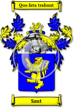 Saut Family Crest Download (jpg) Legacy Series - 150 DPI