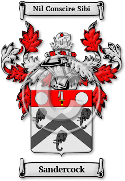 Sandercock Family Crest Download (jpg) Legacy Series - 150 DPI
