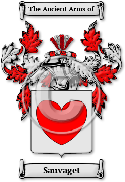 Sauvaget Family Crest Download (jpg) Legacy Series - 150 DPI