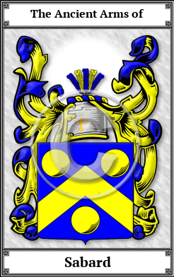 Sabard Family Crest Download (JPG)  Book Plated - 150 DPI