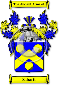 Sabarit Family Crest Download (jpg) Legacy Series - 150 DPI