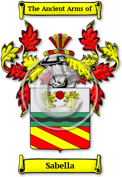 Sabella Family Crest Download (jpg) Legacy Series - 150 DPI