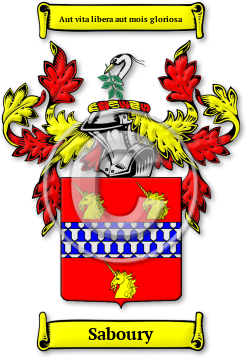 Saboury Family Crest Download (JPG) Legacy Series - 600 DPI