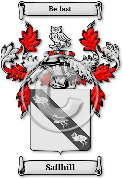 Saffhill Family Crest Download (jpg) Legacy Series - 150 DPI