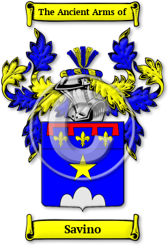 Savino Family Crest Download (jpg) Legacy Series - 150 DPI
