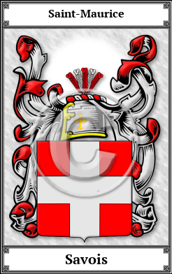 Savois Family Crest Download (JPG)  Book Plated - 150 DPI