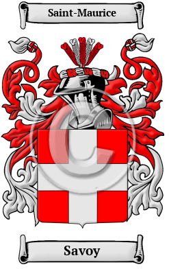 Savoy Family Crest Download (JPG) Heritage Series - 600 DPI