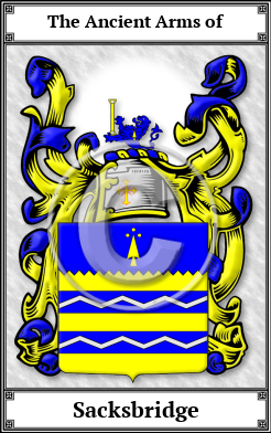 Sacksbridge Family Crest Download (JPG)  Book Plated - 150 DPI