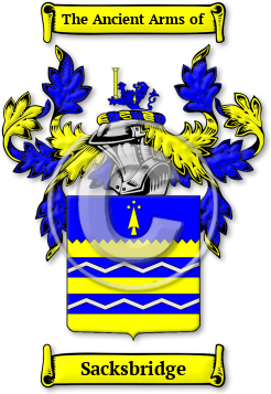 Sacksbridge Family Crest Download (jpg) Legacy Series - 150 DPI