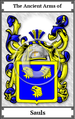 Sauls Family Crest Download (JPG)  Book Plated - 150 DPI