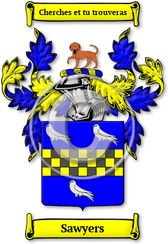 Sawyers Family Crest Download (jpg) Legacy Series - 150 DPI