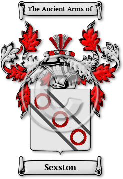 Sexston Family Crest Download (jpg) Legacy Series - 150 DPI