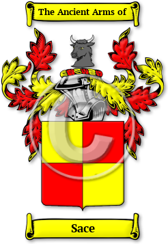 Sace Family Crest Download (JPG) Legacy Series - 600 DPI