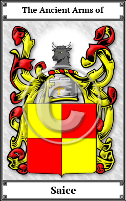 Saice Family Crest Download (JPG) Book Plated - 600 DPI