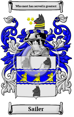 Sailer Family Crest Download (JPG) Heritage Series - 600 DPI