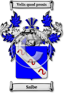 Saibe Family Crest Download (jpg) Legacy Series - 150 DPI