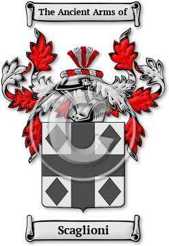 Scaglioni Family Crest Download (jpg) Legacy Series - 150 DPI