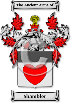 Shambler Family Crest Download (jpg) Legacy Series - 150 DPI