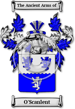 O'Scanlent Family Crest Download (jpg) Legacy Series - 150 DPI