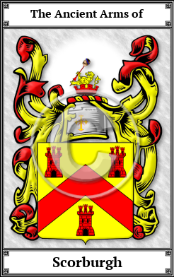 Scorburgh Family Crest Download (JPG)  Book Plated - 150 DPI