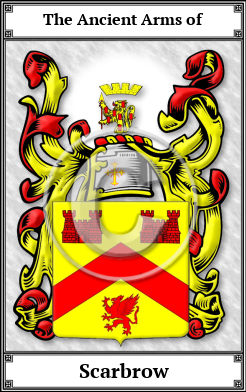 Scarbrow Family Crest Download (JPG)  Book Plated - 150 DPI