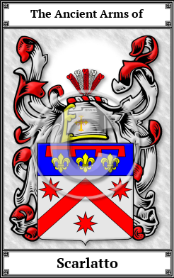 Scarlatto Family Crest Download (JPG)  Book Plated - 150 DPI