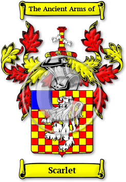 Scarlet Family Crest Download (JPG) Legacy Series - 600 DPI