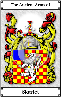 Skarlet Family Crest Download (JPG)  Book Plated - 150 DPI