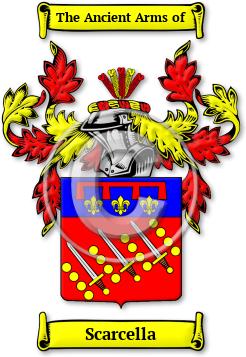 Scarcella Family Crest Download (jpg) Legacy Series - 150 DPI