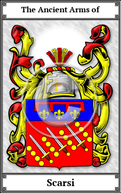 Scarsi Family Crest Download (JPG)  Book Plated - 150 DPI