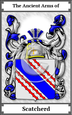 Scatcherd Family Crest Download (JPG)  Book Plated - 150 DPI