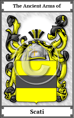 Scati Family Crest Download (JPG)  Book Plated - 150 DPI