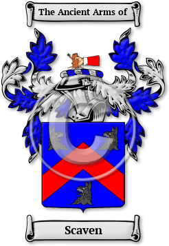 Scaven Family Crest Download (jpg) Legacy Series - 150 DPI