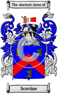 Scavine Family Crest/Coat of Arms