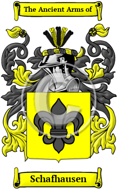 Schafhausen Family Crest/Coat of Arms