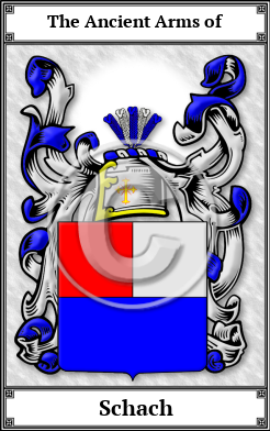 Schach Family Crest Download (JPG) Book Plated - 600 DPI