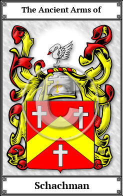 Schachman Family Crest Download (JPG) Book Plated - 600 DPI