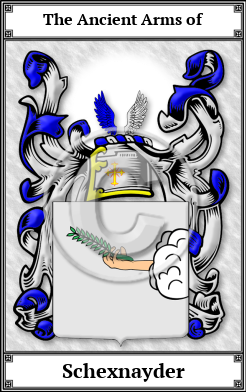 Schexnayder Family Crest Download (JPG) Book Plated - 600 DPI