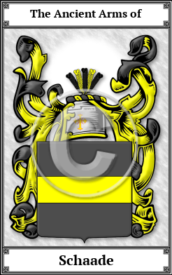 Schaade Family Crest Download (JPG)  Book Plated - 150 DPI