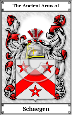 Schaegen Family Crest Download (JPG)  Book Plated - 150 DPI