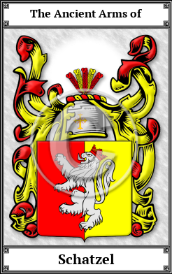 Schatzel Family Crest Download (JPG)  Book Plated - 150 DPI