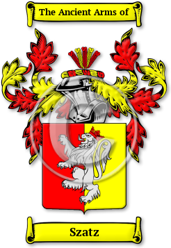 Szatz Family Crest Download (jpg) Legacy Series - 150 DPI