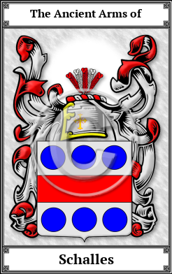 Schalles Family Crest Download (JPG) Book Plated - 600 DPI